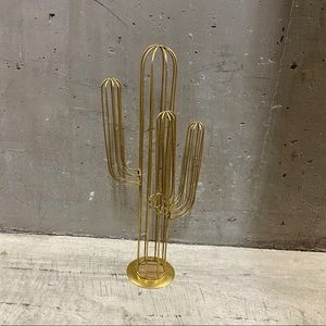Brass Cactus Decor